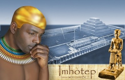 Resultado de imagem para imhotep (I-em-htp em egÃ­pcio), Ã© por alguns considerado um arquiteto por outros um mÃ©dico, por outros um mago e por outros um deus.